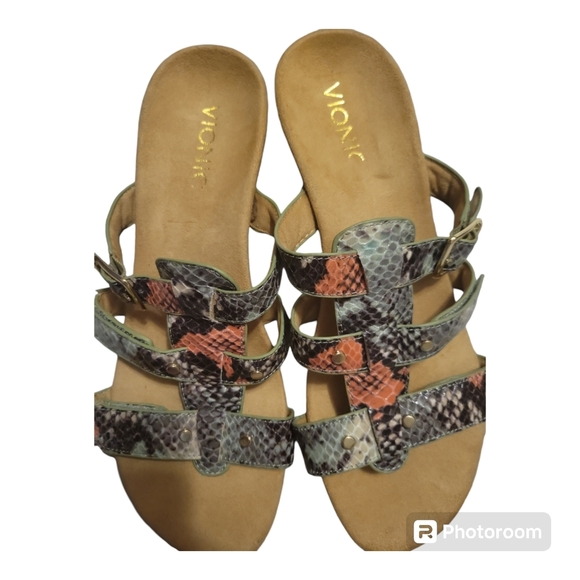 Vionic Radia Wide Wedge Slip on Adjustable Strappy Size 7 - Picture 8 of 8